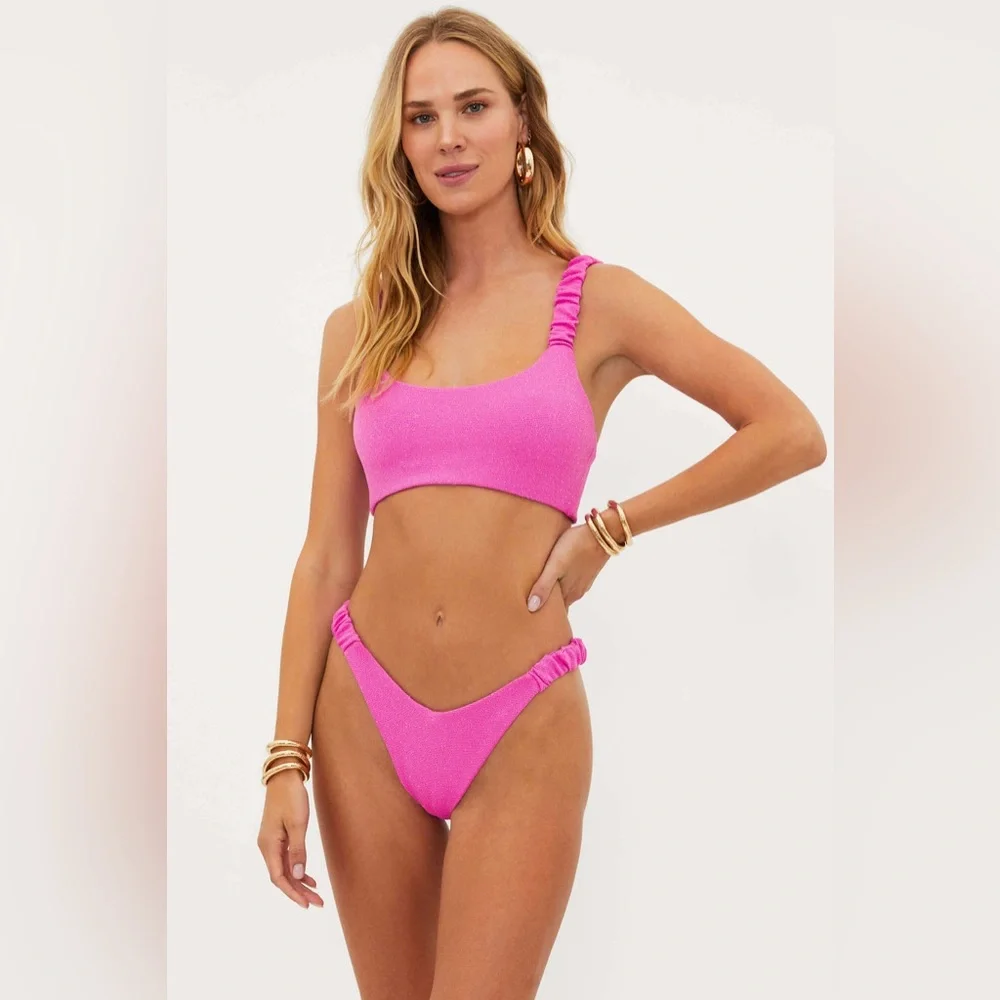 BEACH RIOT EFFIE BIKINI TOP, Size Medium, $98